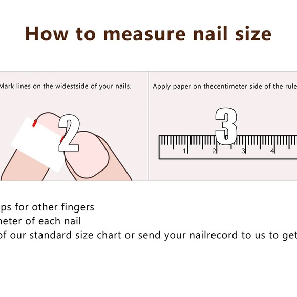 Long Square Pink Handmade Press On Nails - Picture 9 of 10